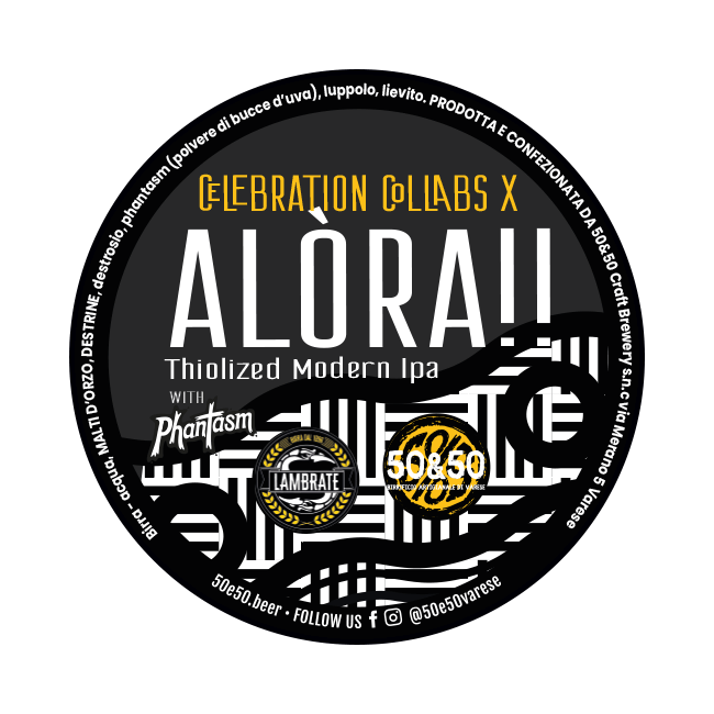 50&50 50&50 x Birrificio Lambrate | Alòra!! | 6,5% | Acciaio 20 Lt. Baionetta 20 LT ACCIAIO Organic Beer