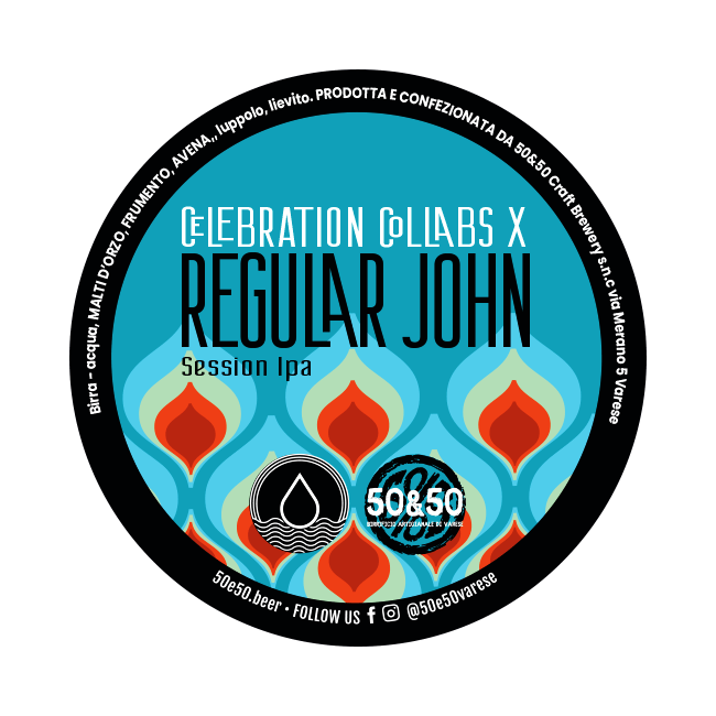 50&50 50&50 x Nama Brewing | Regular John | 4,5% | Acciaio 25 Lt. 25 LT ACCIAIO Organic Beer