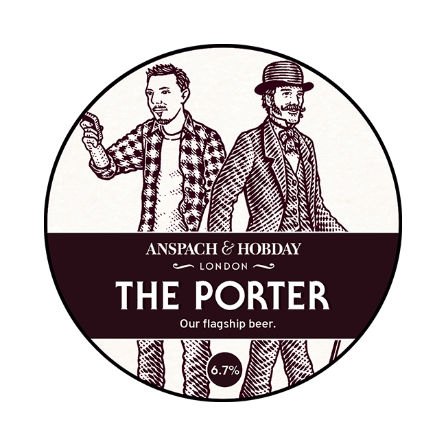Anspach & Hobday Anspach & Hobday | The Porter | 6,7% | Keykeg 20 Lt. 20 LT Organic Beer