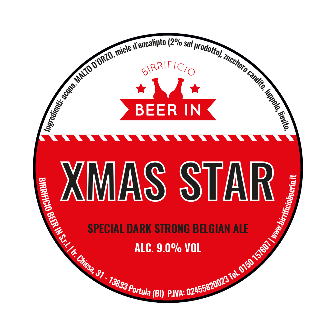 Beer In Beer In ∣ Christmas Star ∣ 9% ∣ Keykeg 20 Lt. 20 LT Organic Beer