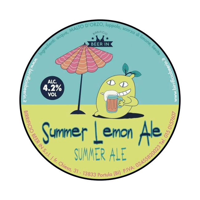 Beer In Beer In | Summer Lemon Ale | 4,2% | Polykeg 24 Lt. 24 LT Organic Beer