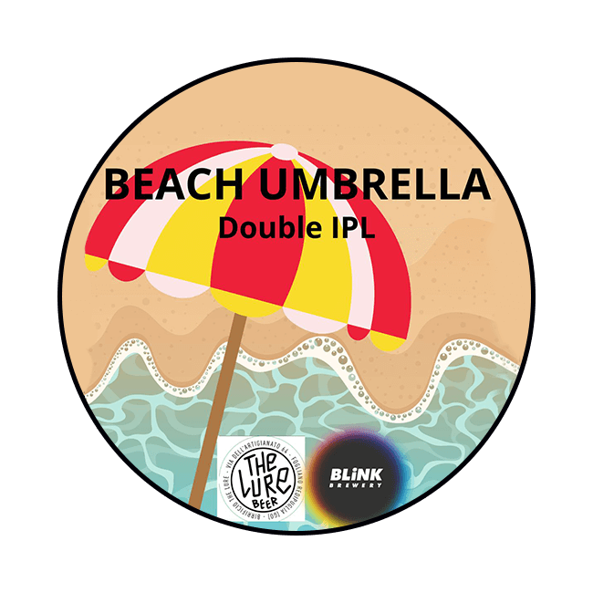 Blink Brewery Blink Brewery x The Lure | Beach Umbrella | 8,0% | Acciaio 25 Lt. Baionetta 25 LT ACCIAIO Organic Beer