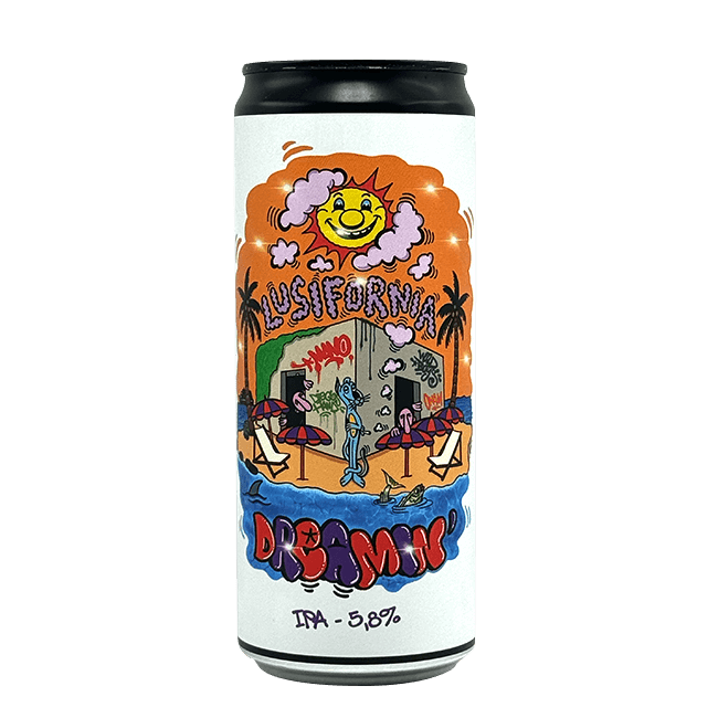 DANK Brewing DANK Brewing x Yeast Coast Bar | Lusifornia Dreamin' | 5,8% | Lattina 33 Cl. 33 CL Organic Beer