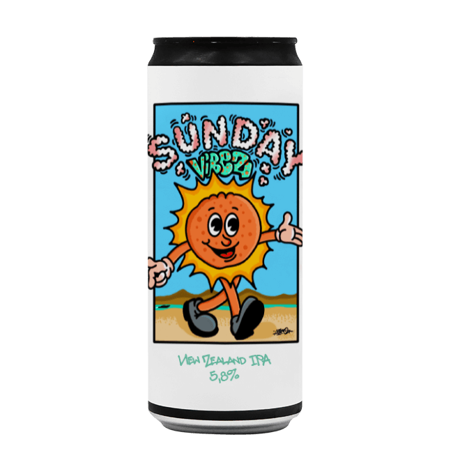 DANK Brewing DANK Brewing x Zona Mosto | Sunday Vibez | 5,8% | Lattina 33 Cl. 33 CL Organic Beer