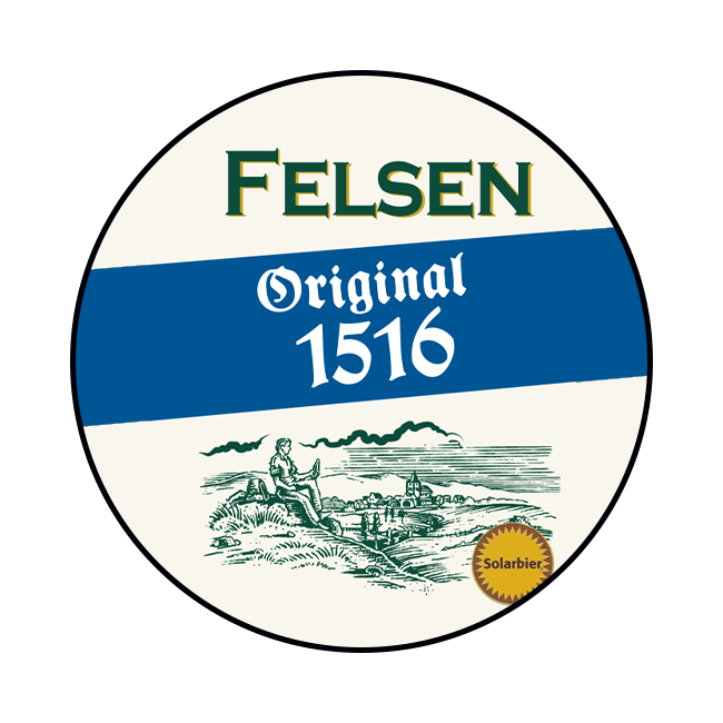 Felsen Brau Felsen Brau | Original 1516 | 5,2% | Acciaio 30 Lt. Baionetta 30 LT ACCIAIO Organic Beer