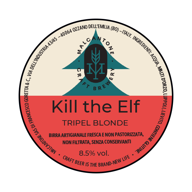 Malcantone Malcantone | Kill The Elf | 8,5% | Acciaio 20 Lt. 20 LT ACCIAIO Organic Beer