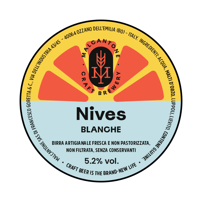 Malcantone Malcantone | Nives | 5,2% | Acciaio 20 Lt. 20 LT ACCIAIO Organic Beer
