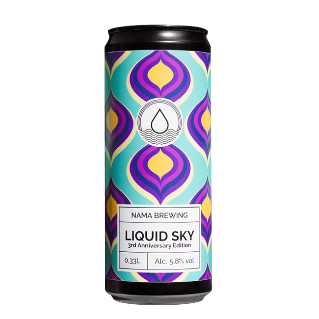 Nama Brewing NAMA Brewing | Liquid Sky 3rd Anniversary | 5,8% | Lattina 33 Cl. 33 CL Organic Beer