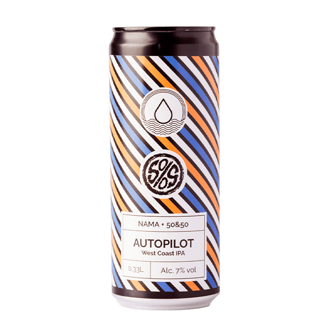 Nama Brewing Nama Brewing x 50&50 | Autopilot | 7,0% | Lattina 33 Cl. 33 CL Organic Beer