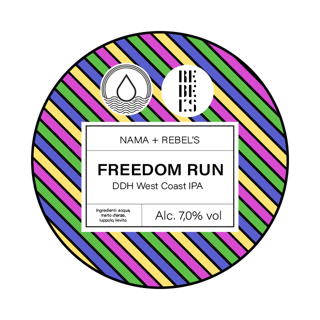 Nama Brewing NAMA Brewing x Rebel's | Freedom Run | 7,0% | Acciaio 20 Lt. Baionetta 20 LT ACCIAIO Organic Beer