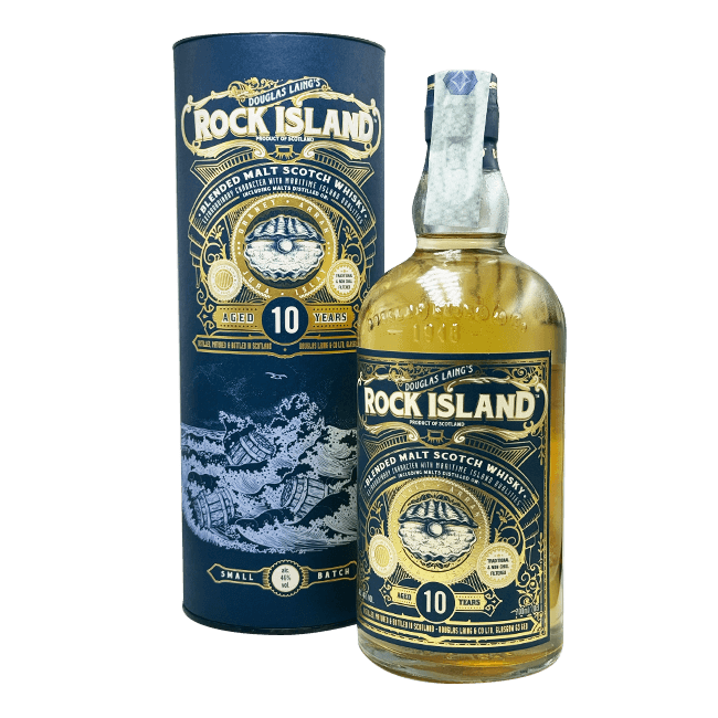 Rinaldi Douglas Laing's | Rock Island | Blended Malt Scotch Whisky | 10 Years | 46,0% | 70 Cl. LIQUORI Organic Beer