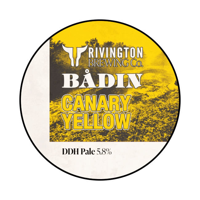 Rivington Rivington x Badin | Canary Yellow | 5,8% | Keykeg 30 Lt. 30 LT Organic Beer