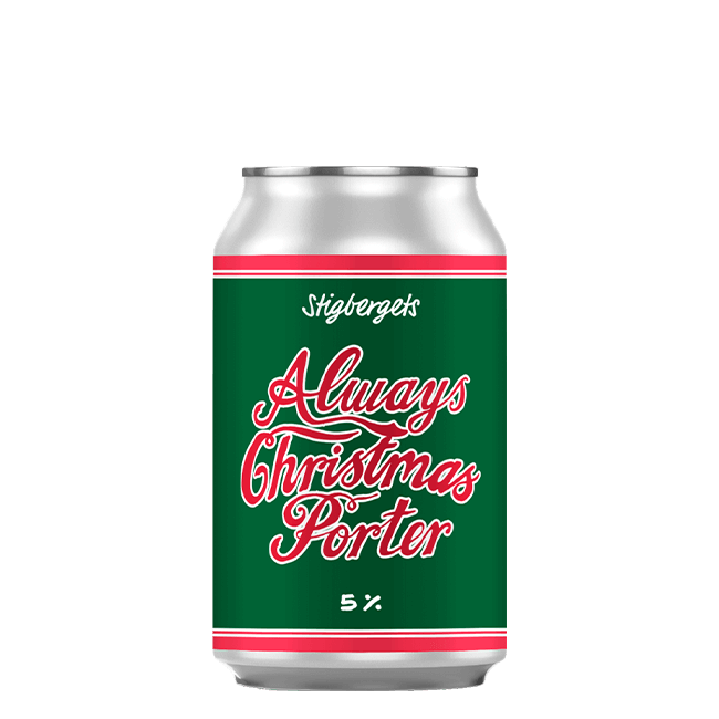 Stigbergets Stigbergets | Always Christmas Porter | 5,5% | Lattina 33 Cl. 33 CL Organic Beer