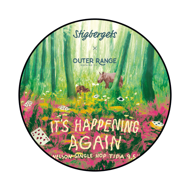 Stigbergets Stigbergets x Outer Range | It's Happening Again | 9,5% | Keykeg 20 Lt. 20 LT Organic Beer