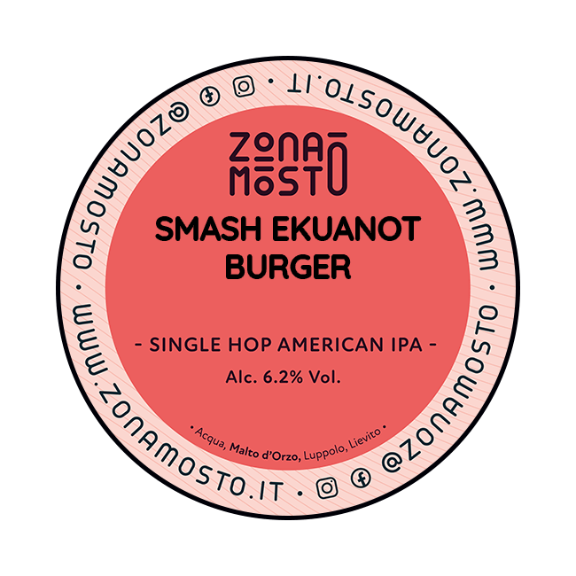 Zona Mosto Zona Mosto | Smash Ekuanot Burger | 6,2% | Polykeg 24 Lt. 24 LT Organic Beer