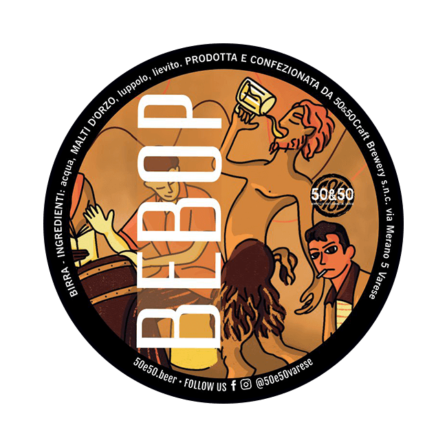 50&50 50&50 ∣ Bebop ∣ 6,8% ∣ Acciaio 25 Lt. (Baionetta) 25 LT ACCIAIO Organic Beer