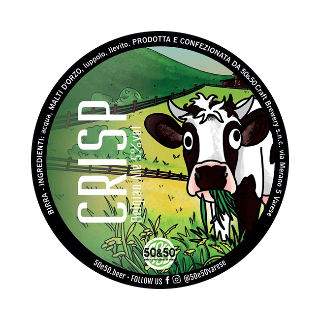 50&50 50&50 | Crisp | 5,0% | Acciaio 25 Lt. Baionetta 25 LT ACCIAIO Organic Beer