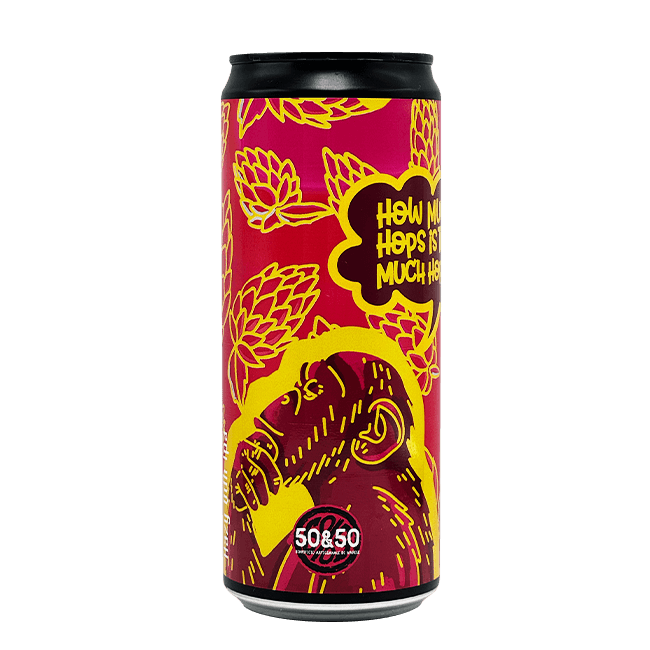50&50 50&50 ∣ How Much Hops Is Too Much Hops? ∣ 7% ∣ Lattina 33 Cl. (Ct 12 Pz) 33 CL Organic Beer