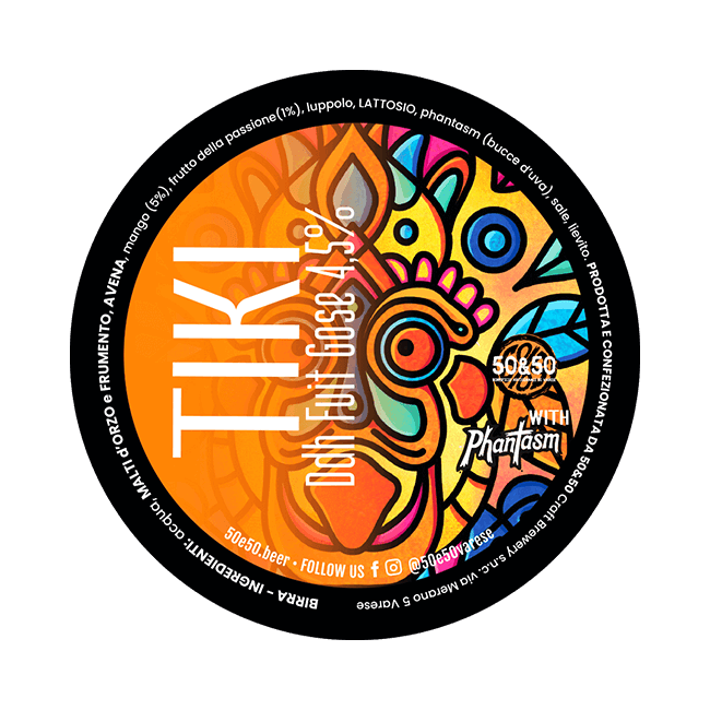 50&50 50&50 | Tiki | 4,5% | Acciaio 20 Lt. Baionetta 20 LT ACCIAIO Organic Beer