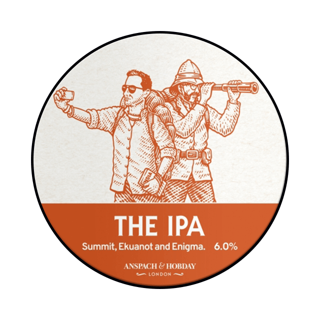 Anspach & Hobday Anspach & Hobday | The IPA | 6,0% | Keykeg con Sacca 30 Lt. 30 LT Organic Beer