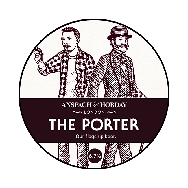 Anspatch & Hobday Anspach & Hobday | The Porter | 6,7% | Keykeg con Sacca 20 Lt. 20 LT Organic Beer