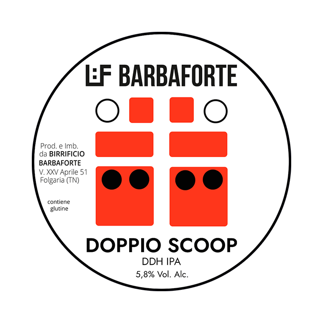 Barbaforte Barbaforte ∣ Doppio Scoop ∣ 5,8% ∣ Polykeg 24 Lt. (Baionetta) 24 LT POLYKEG Organic Beer