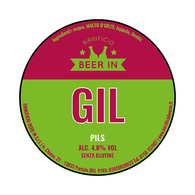 Beer In Beer In ∣ Gil Gluten Free ∣ 4,8% ∣ Keykeg con Sacca 30 Lt. 30 LT Organic Beer