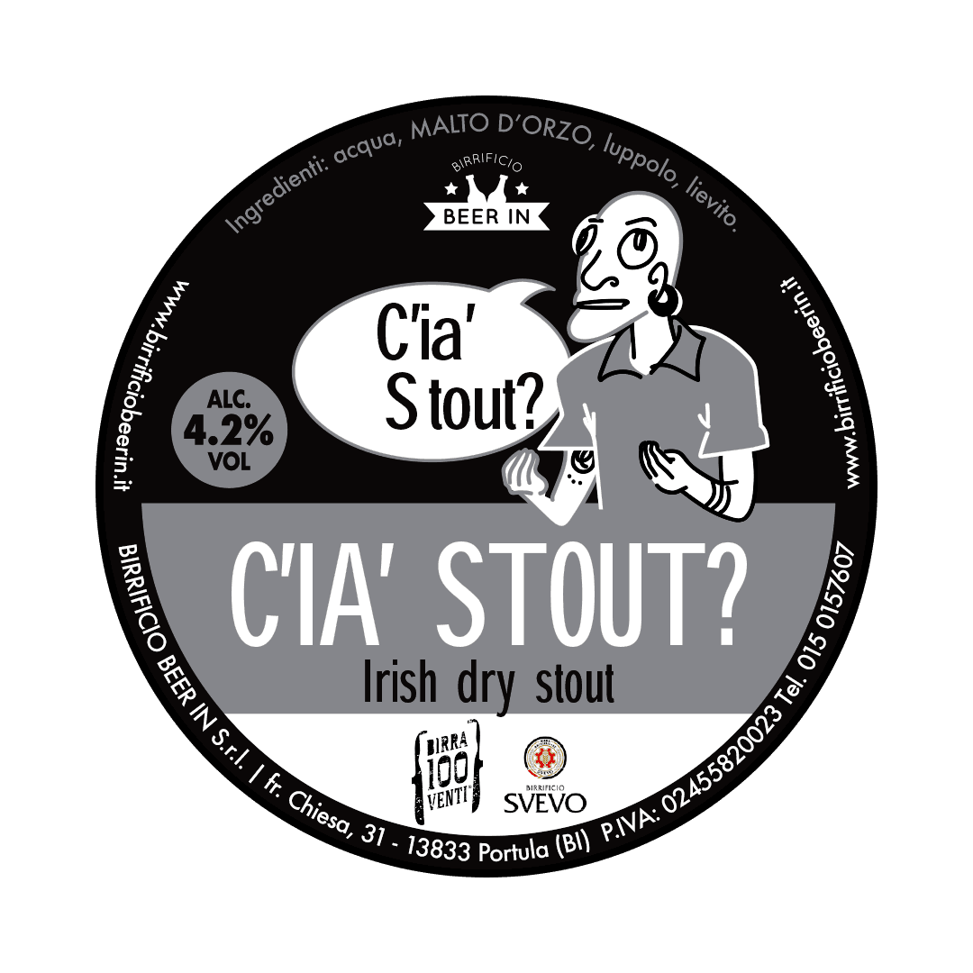 Beer In Beer In ∣ Stout ∣ 4,2% ∣ Keykeg con Sacca 20 Lt. 20 LT Organic Beer