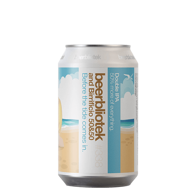 Beerbliotek Beerbliotek collab. 50&50 ∣ Before The Tide Comes In ∣ 8,5% ∣ 33 Cl. (Ct 24 Pz) 33 CL Organic Beer