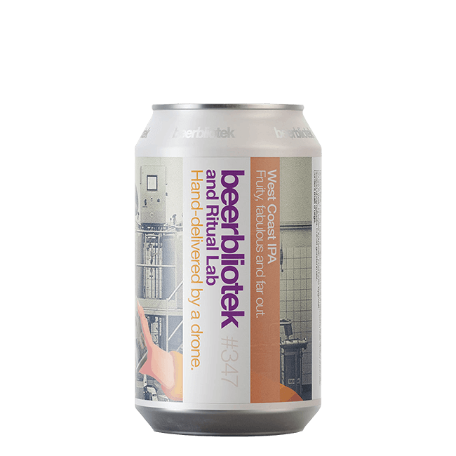 Beerbliotek Beerbliotek collab. Ritual Lab ∣ Hand Delivered By a Drone ∣ 6,2% ∣ 33 Cl. (Ct 24 Pz) 33 CL Organic Beer