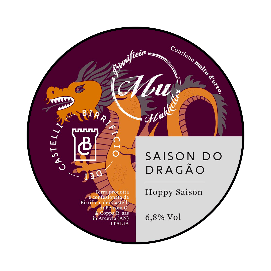 Birrificio dei Castelli Birrificio dei Castelli collab. Birrificio Mukkeller | Saison Do Dragao | 6,8% | Polykeg 24 Lt. (Baionetta) 24 LT POLYKEG Organic Beer
