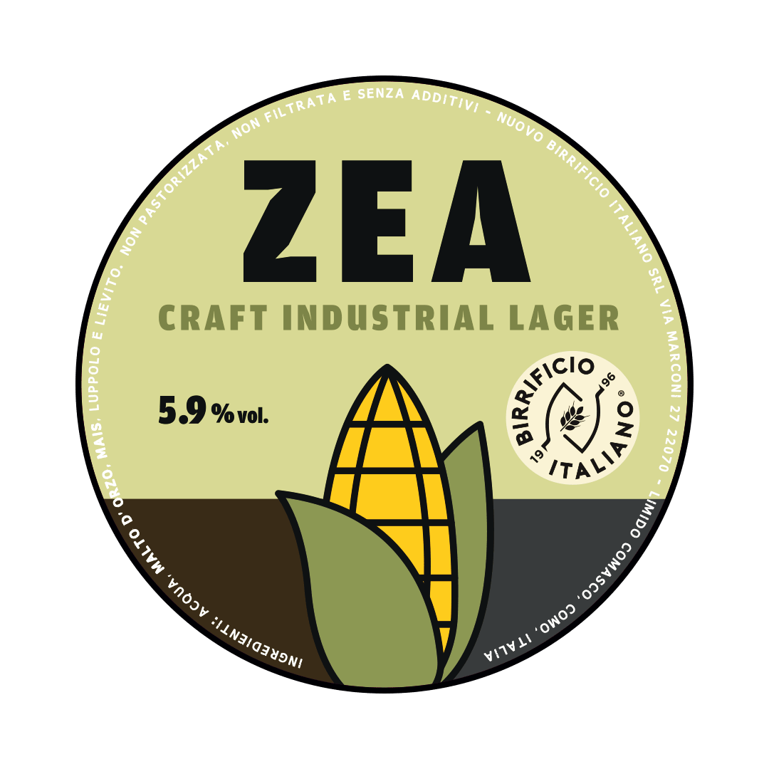 Birrificio Italiano Birrificio Italiano collab. Gianni Pisa | Zea | 5,9% | Acciaio 20 Lt. (Scivolo) 20 LT ACCIAIO Organic Beer