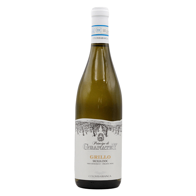 Colomba Bianca Cantine Colomba Bianca | Principe di Granatey Grillo | BIO DOC Sicilia 2022 | 12,5% | Bottiglia 75 Cl. (Ct 6 Pz) 75 CL Organic Beer