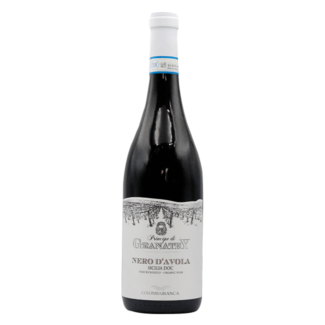 Colomba Bianca Cantine Colomba Bianca | Principe di Granatey Nero D'Avola | BIO DOC Sicilia 2022 | 14% | Bottiglia 75 Cl. (Ct 6 Pz) 75 CL Organic Beer