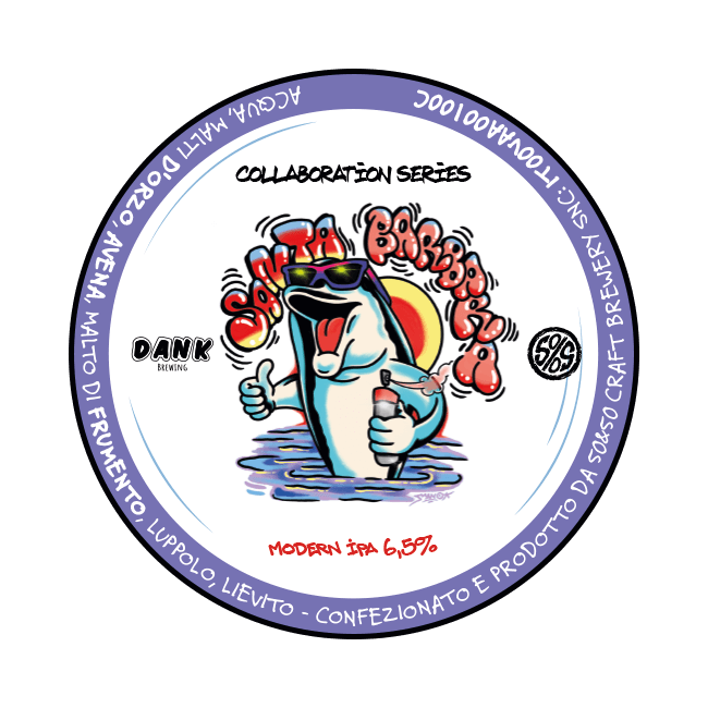 DANK Brewing DANK Brewing x 50&50 | Santa Barbara | 6,5% | Acciaio 25 Lt. Baionetta 25 LT ACCIAIO Organic Beer