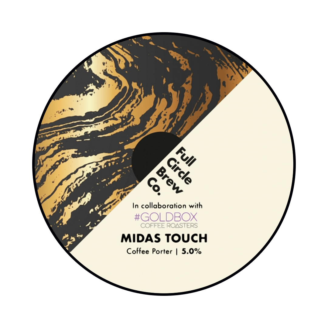 Full Circle Full Circle collab. GoldBox Coffee Roasters | Midas Touch | 5% | Keykeg con Sacca 30 Lt. 30 LT Organic Beer
