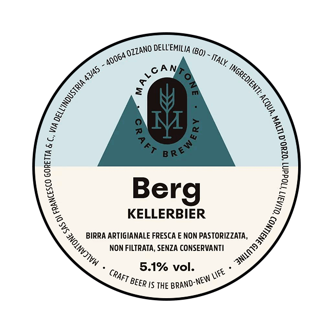 Malcantone Malcantone | Berg | 5,1% | Acciaio 20 Lt. (Baionetta) 20 LT ACCIAIO Organic Beer
