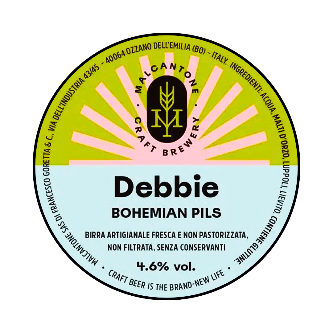 Malcantone Malcantone | Debbie | 4,6% | Acciaio 30 Lt. (Baionetta) 30 LT ACCIAIO Organic Beer