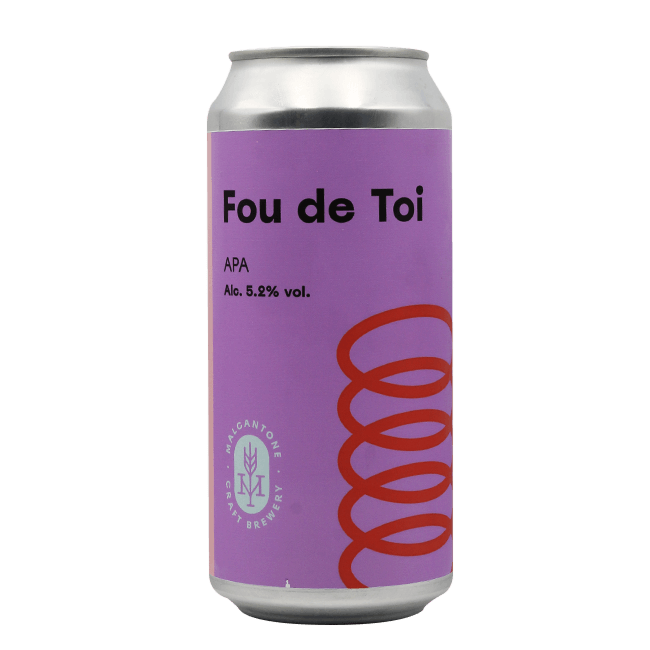 Malcantone Malcantone | Fou De Toi | 5,3% | Lattina 44 Cl. (Ct 12 PZ) 44 CL Organic Beer