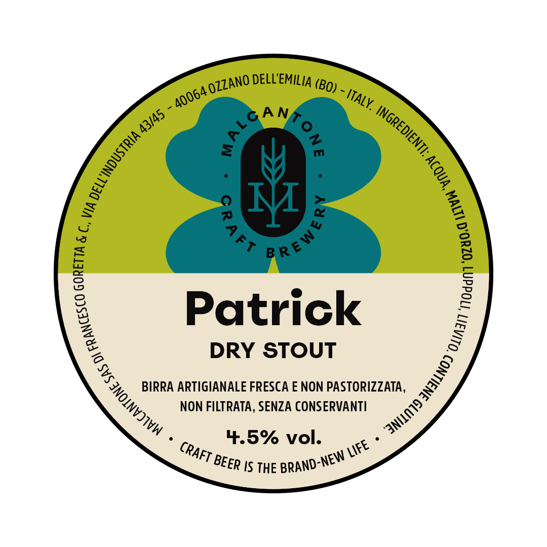 Malcantone Malcantone | Patrick | 4,5% | Polykeg 24 Lt. (Baionetta) 24 LT POLYKEG Organic Beer