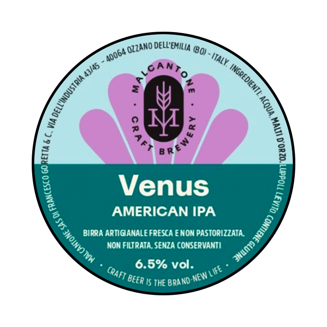 Malcantone Malcantone | Venus | 6,5% | Acciaio 20 Lt. Baionetta 20 LT ACCIAIO Organic Beer
