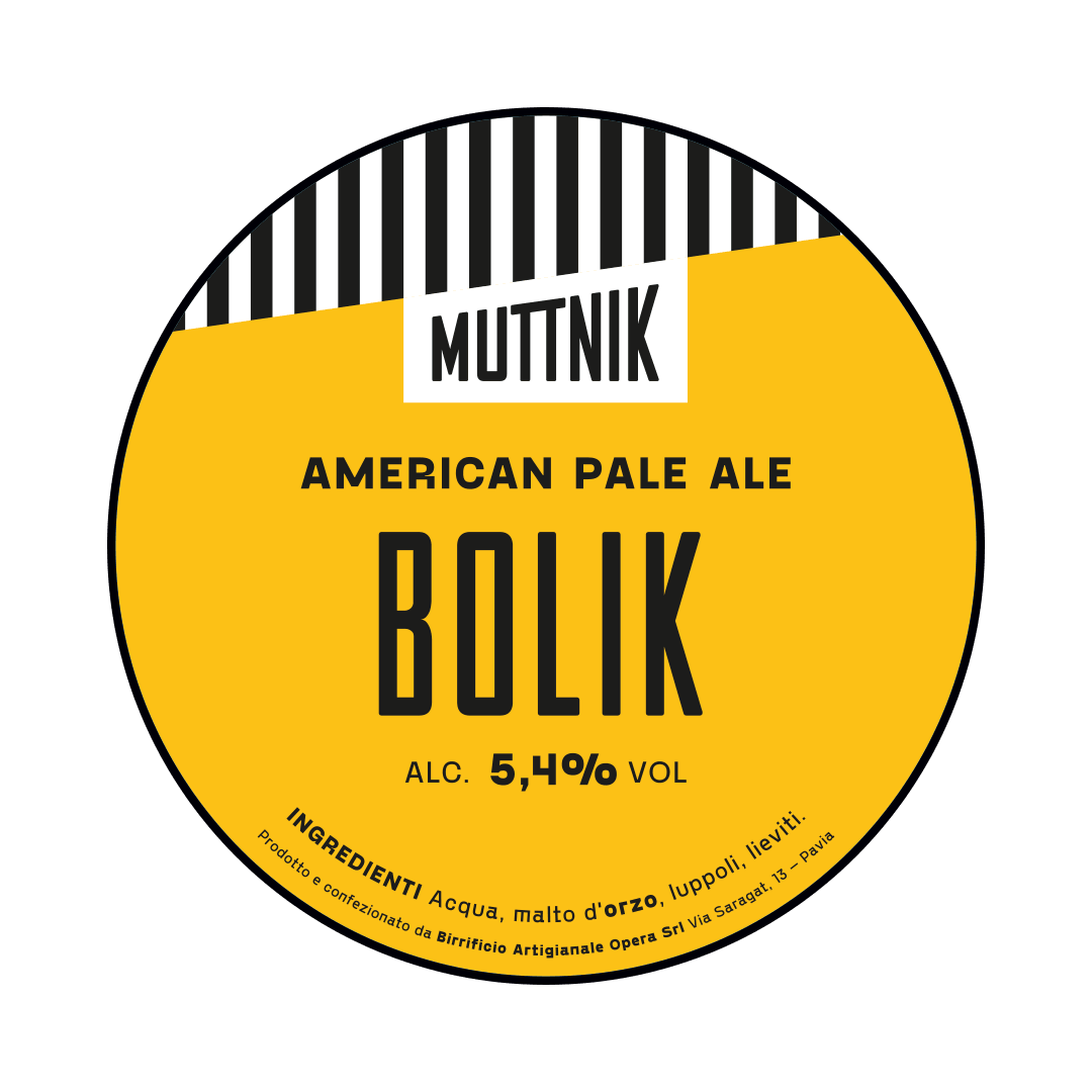 Muttnik Muttnik | Bolik | 5,4% | Acciaio 20 Lt. (Baionetta) 20 LT ACCIAIO Organic Beer