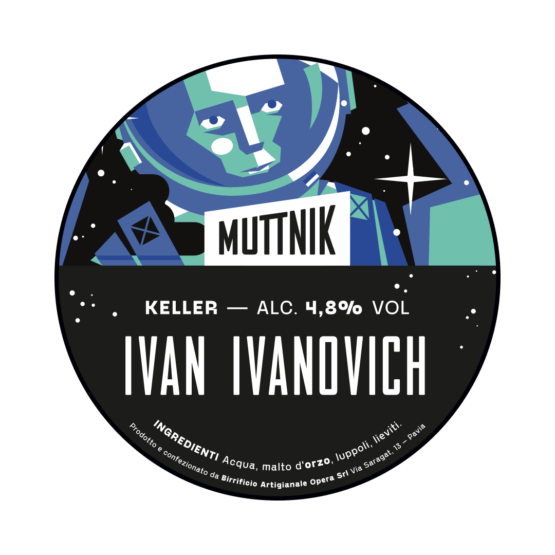 Muttnik Muttnik | Ivan Ivanovich | 4,7% | Acciaio 20 Lt. (Baionetta) 20 LT ACCIAIO Organic Beer