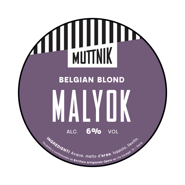 Muttnik Muttnik | Malyok | 4,8% | Acciaio 20 Lt. (Baionetta) 20 LT ACCIAIO Organic Beer