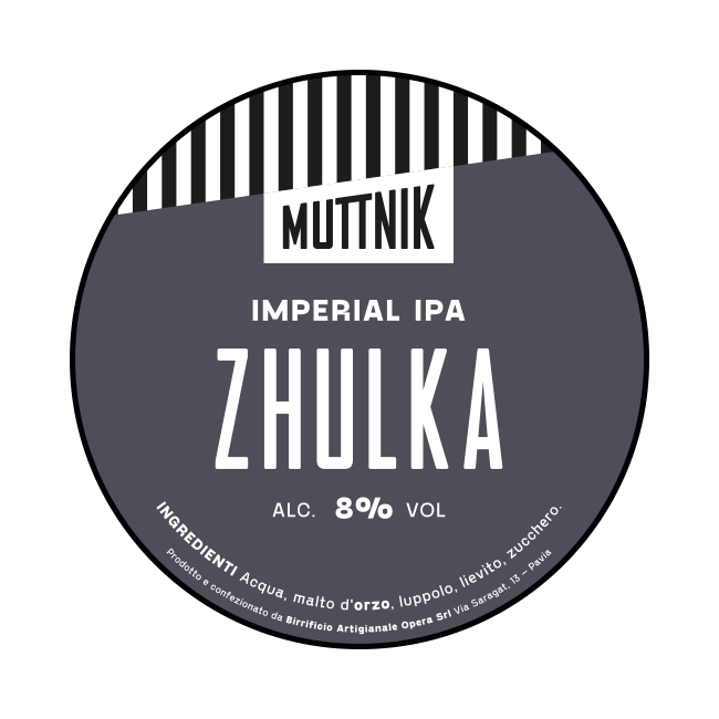 Muttnik Muttnik | Zhulka | 8% | Acciaio 20 Lt. (Baionetta) 20 LT ACCIAIO Organic Beer