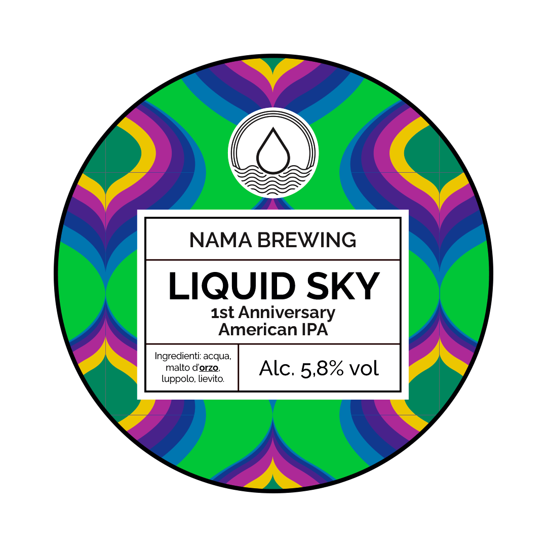 Nama Brewing Nama Brewing | Liquid Sky 1st Anniversary Edition | 5,8% | Acciaio 20 Lt. Baionetta 20 LT ACCIAIO Organic Beer