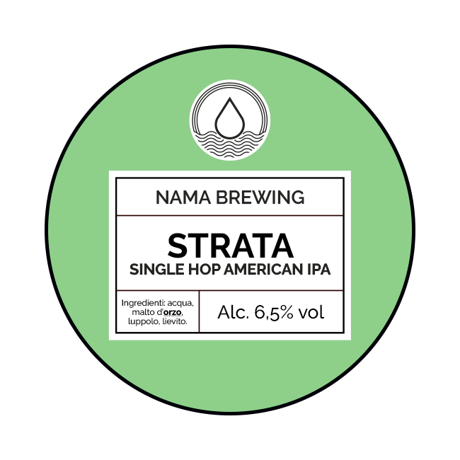 Nama Brewing NAMA Brewing | Strata | 6,5% | Acciaio 20 Lt. Baionetta 20 LT ACCIAIO Organic Beer