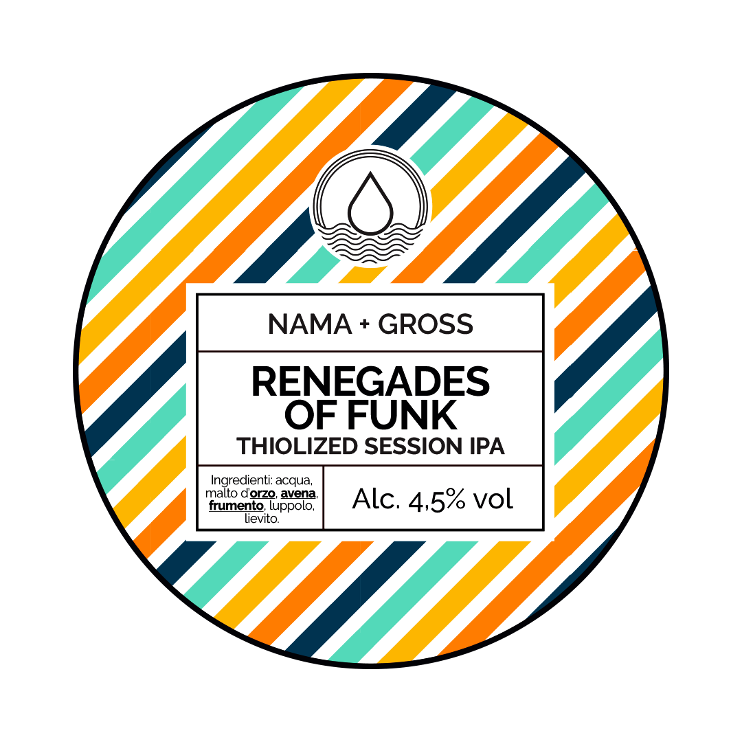 Nama Brewing Nama Brewing X Gross | Renegades Of Funk | 4,5% | Acciaio 20 Lt. Baionetta 20 LT ACCIAIO Organic Beer