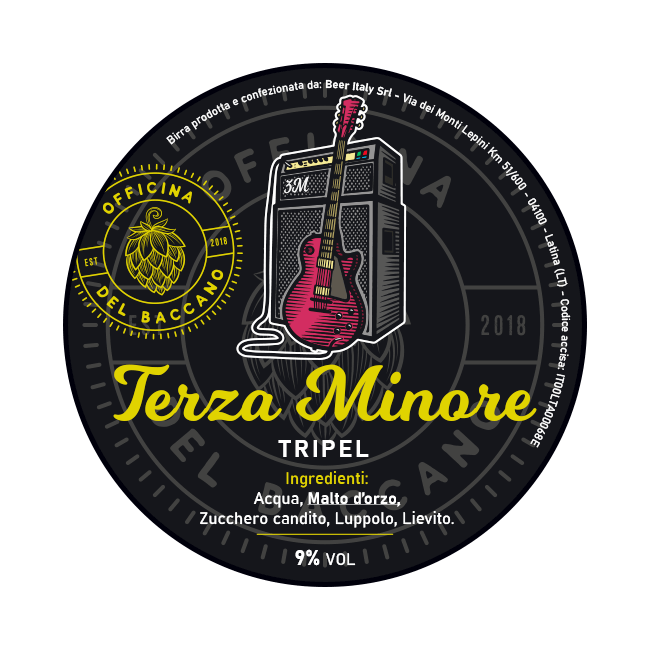 Officina del Baccano Officina del Baccano ∣ Terza Minore ∣ 9,0% ∣ Polykeg 24 Lt. (Baionetta) 24 LT Organic Beer