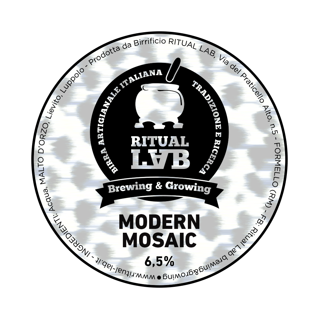 Ritual Lab Ritual Lab | Modern Mosaic | 6,5% | Acciaio 25 Lt. (Baionetta) 25 LT ACCIAIO Organic Beer